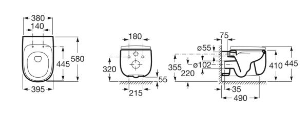 Крышка для биде Roca Beyond Soft Close, оникс 806B8264B supralit Крышка для биде Roca Beyond Soft Close, оникс 806B8264B supralit