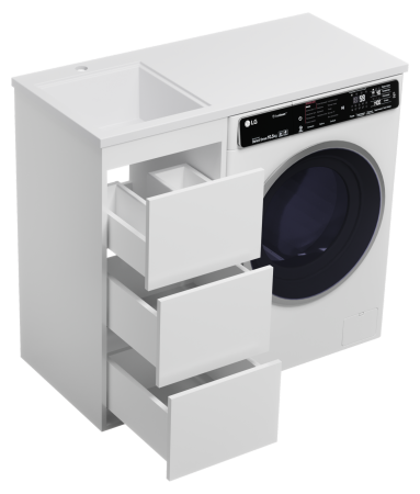 Тумба под стиральную машину Brevita Grafit 40 GRA-01040-023Я