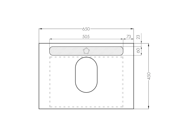 Тумба с раковиной Aquaton Лофт Урбан 65 1A2540K2LQX60