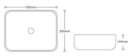 Раковина накладная (50х39,5) SantiLine SL-7029