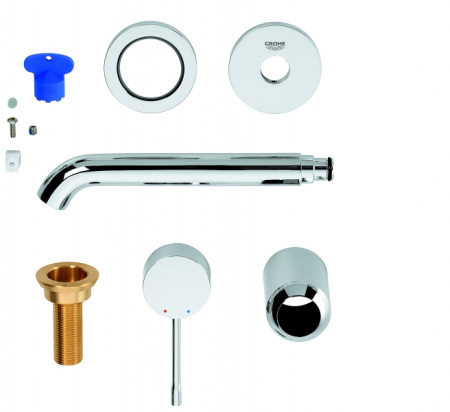 Смеситель для раковины на два отверстия, Grohe Essence New 19408 001 (19408001) хром