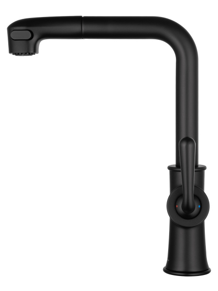 Смеситель для кухни с выдвижным изливом WONZON & WOGHAND, черный матовый WW-88439008A-MB Смеситель для кухни с выдвижным изливом WONZON & WOGHAND, черный матовый WW-88439008A-MB