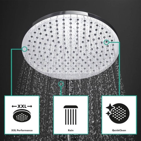Душевая система с однорычажным смесителем Hansgrohe Crometta S 240 1jet Showerpipe 27269000 хром