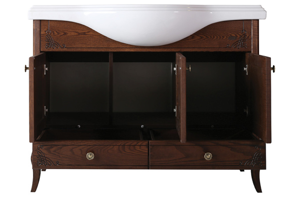 Тумба под раковину ASB-Woodline   Салерно 105 9697 (коричневый)