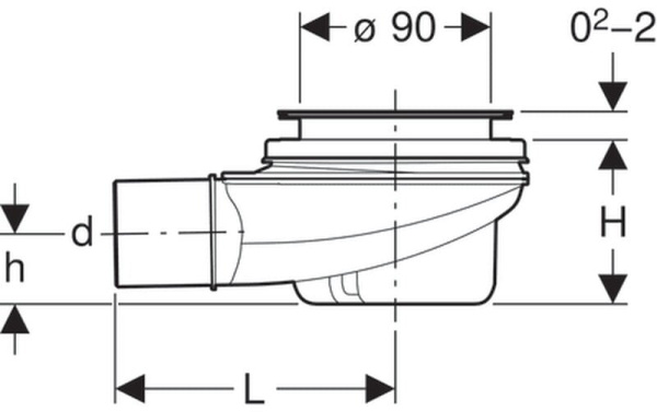 Сифон для поддона Geberit 150.550.00.1