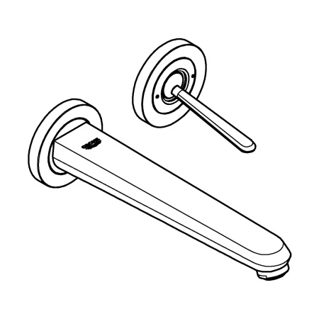 Смеситель для раковины Grohe Eurodisc Joystick 19969 LS0 (19969LS0) белая луна 