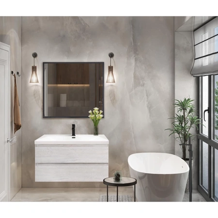 Тумба под раковину Cezares MOLVENO-90-2C-SO-LB Legno Bianco