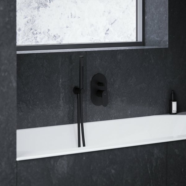 Смеситель для душа Ravak Eleganta EL 061.20BLM.O2 X070298 черный