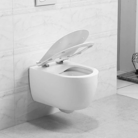 Унитаз подвесной безободковый Art&Max BOLOGNA AM211CHR (без сиденья)