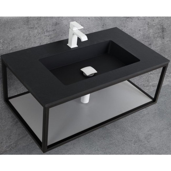 Консоль под раковину Cezares CADRO-80/46/30-1C-SO-MET-ST