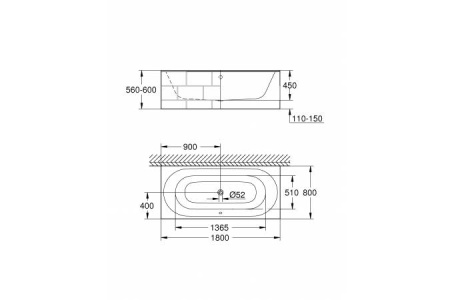 Ванна Grohe ESSENCE 3962000H