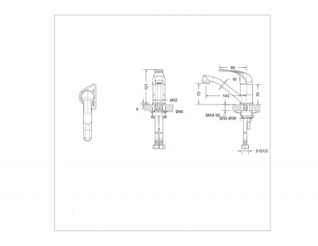 Смеситель для раковины Bravar Fit F1233188CP-RUS