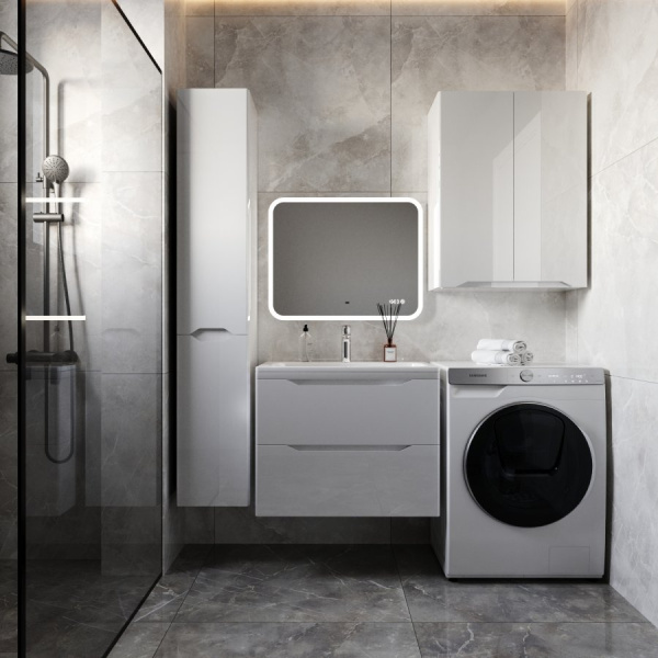 Тумба под раковину Style Line Марелла 70 Люкс Plus СС-00002408 белый глянец