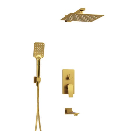 Душевая система с изливом WasserKRAFT Aisch 5500 A175571, золото