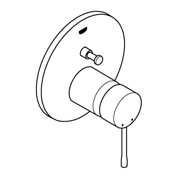 Смеситель для ванны Grohe Essence New 24167KF1 (черный матовый)