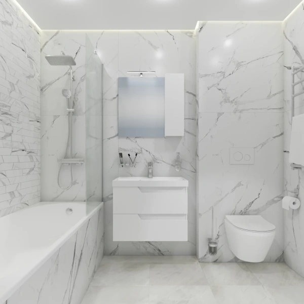 Зеркальный шкаф Санта Антарес 700519 с подсветкой