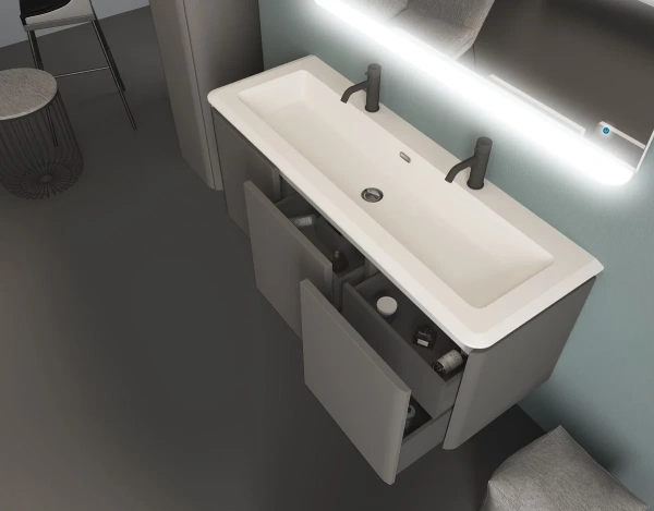 Тумба под раковину 140 Cezares Stylus 55233 Grigio Nuvola (без раковины)