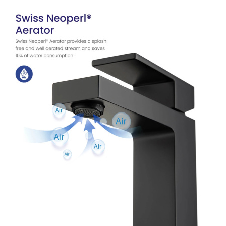 Смеситель для раковины Timo Selene черный 2061/03F