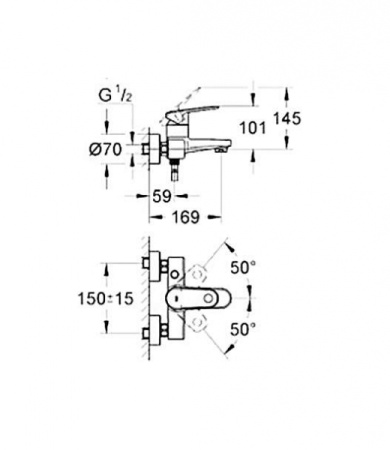 Смеситель для ванны Zorg Sanitary Forli ZR 114 W