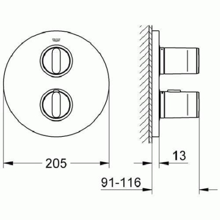 Термостат для ванны Grohe Ondus 19442 000 (19442000)