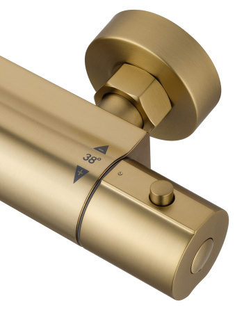 Смеситель для душа с термостатом WONZON & WOGHAND INN 6, брашированное золото WW-B2029-A-BG