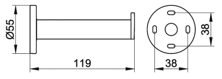 Держатель запасного рулона Keuco Plan 14963 370000 (14963370000) черный матовый