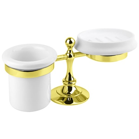 Стакан и мыльница настольные Cezares OLIMP-STT-03/24-M