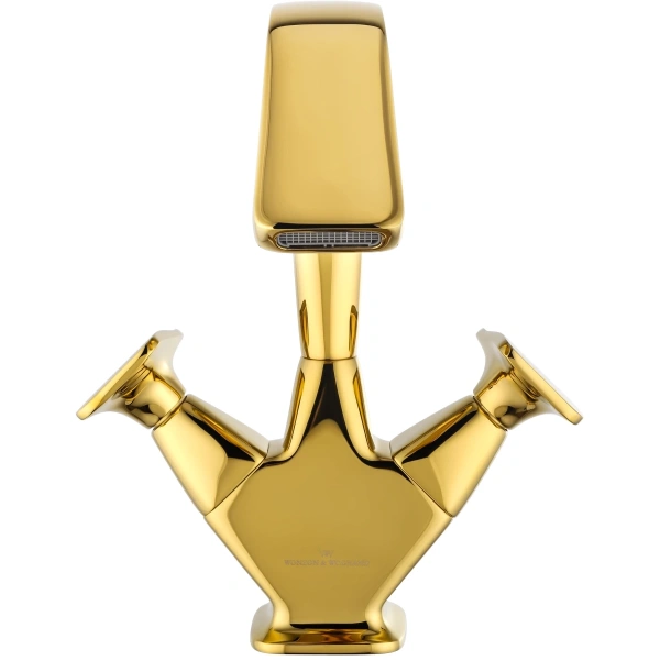 Смеситель для раковины высокий WONZON & WOGHAND SHAKESPEARE, темное золото WW-651103-DG