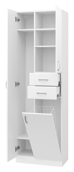 Пенал с бельевой корзиной Misty Мисти 60 Э-05060-01Бк