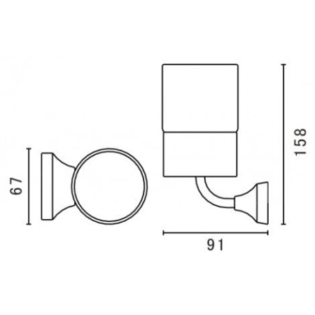 Стакан подвесной Art&Max AM-E-4068