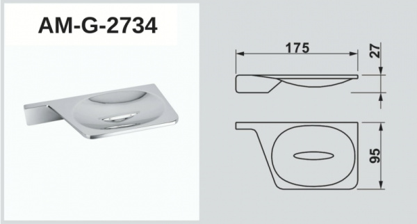 Мыльница подвесная Art&Max AM-G-2734