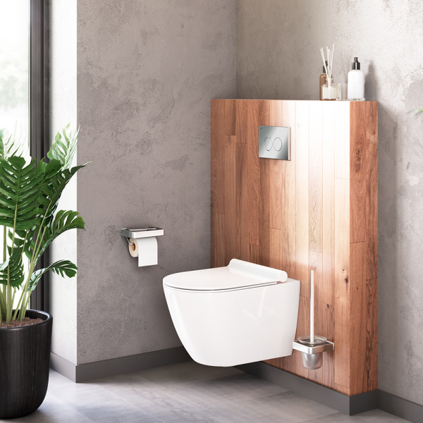 Подвесной унитаз безободковый с сиденьем микролифт Damixa Apollo DX22C1700SC