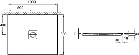 Поддон для душа Jacob Delafon REPLAY N143K-220