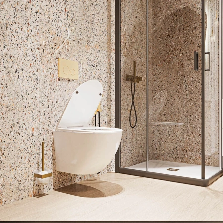 Унитаз подвесной безободковый Veconi Moro XL VMO-52T с сиденьем микролифт, торнадо