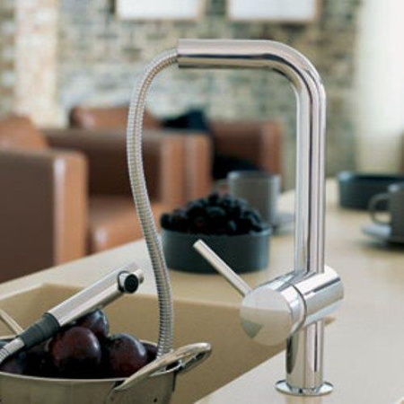 Смеситель однорычажный для мойки, DN 15 Grohe Minta 32168 DC0 (32168DC0) суперсталь