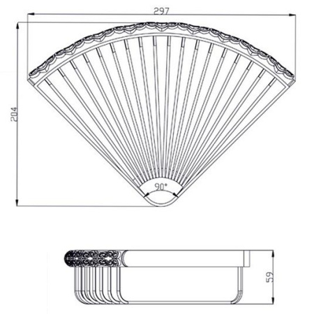 Полочка угловая Zorg AZR U-2 SL