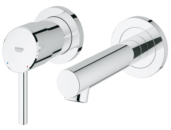 Смеситель для раковины на два отверстия, Grohe Concetto 19575 001 (19575001)