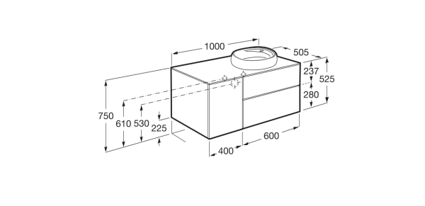 Тумба под раковину Roca Beyond 851397402