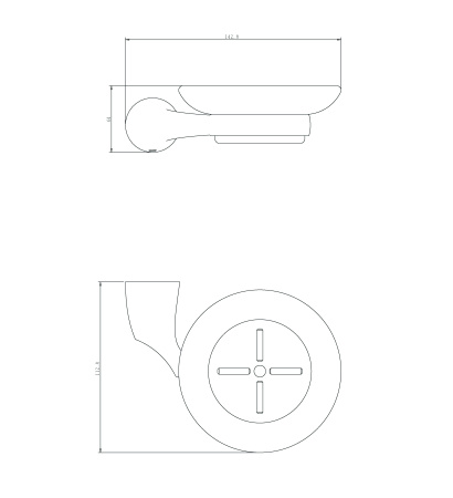 Мыльница стеклянная RUSH Devon DE75411