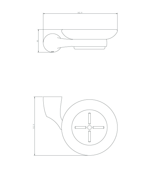 Мыльница стеклянная RUSH Devon DE75411