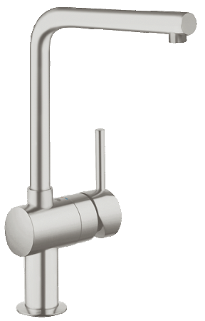 Смеситель однорычажный для мойки, 1/2" Grohe Minta 31375 DC0 (31375DC0) суперсталь