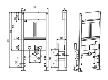 Инсталляция для писсуара Creavit GPM600.00