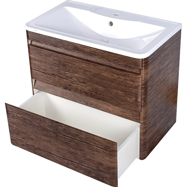 Тумба под раковину подвесная Style Line Атлантика ЛС-00000664 коричневый