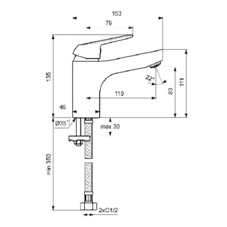 Набор смесителей 3 в 1 Vidima Fine BD126AA