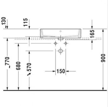 Раковина накладная Duravit 2352600000