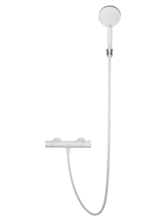 Смеситель для душа с термостатом WONZON & WOGHAND INN 3, белый матовый WW-B2065-A-MW