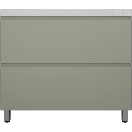 Тумба напольная без раковины 100 см Style Line Манхэттен ЛС-00002370 оливковый матовый
