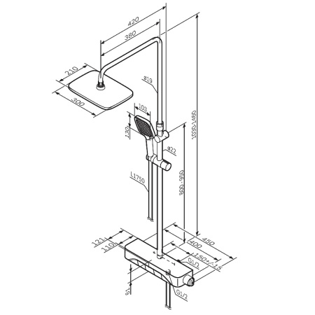 Душевая система AM.PM Func F078F222