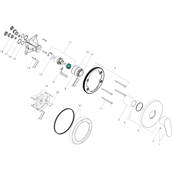 Смеситель для душа Hansgrohe Focus E2 31965000 хром