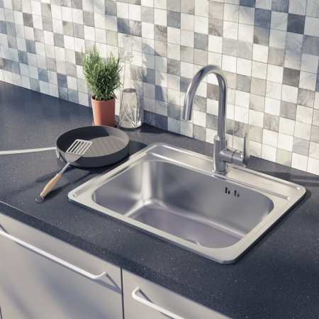 Мойка IDDIS Basic нержавеющая сталь сатин 530*430 (BAS53S0i77)